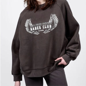 🆕Brunette The Label - Oversized Babes Club Wings Crew
